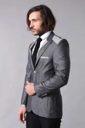 15561 Grey Blazer Jacket