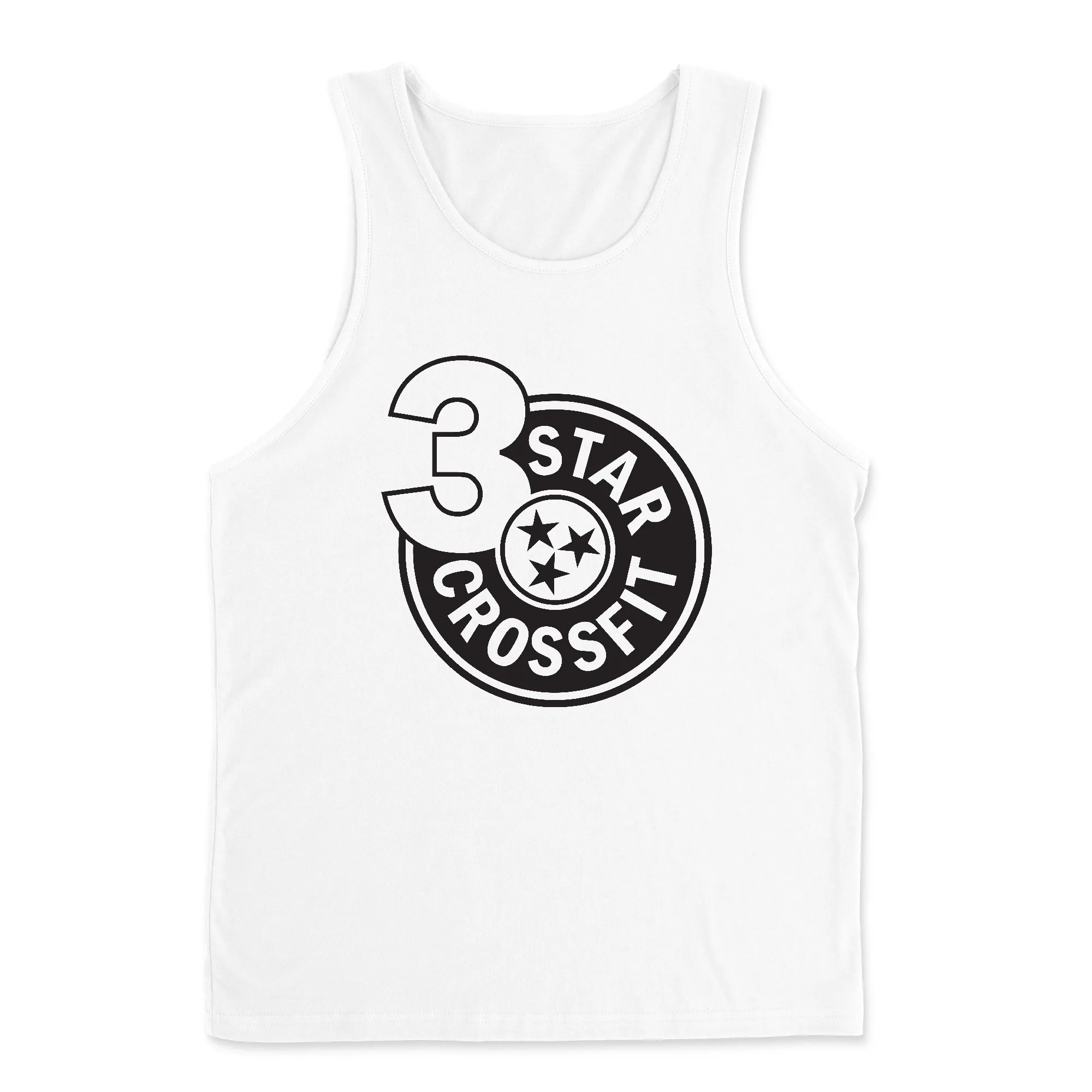 3 Star CrossFit One Color Mens - Tank Top