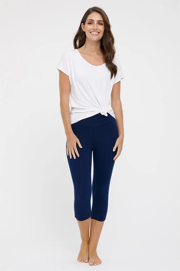 3/4 Leggings - Navy