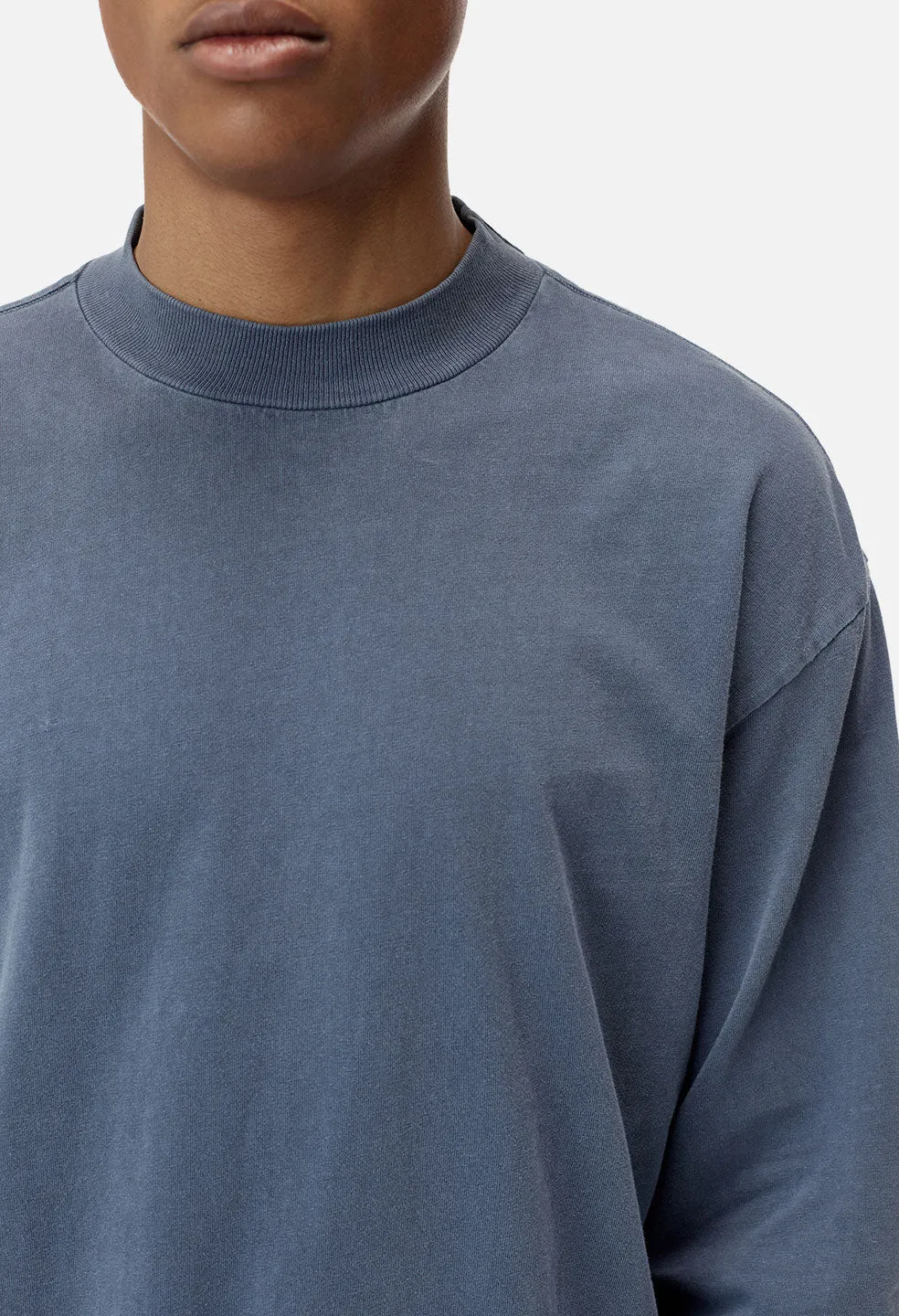 900 LS Mock Tee / Lapis