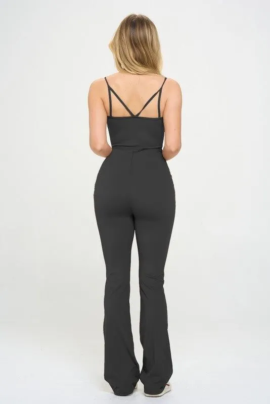 Active Flare Cami Jumpsuit Romper