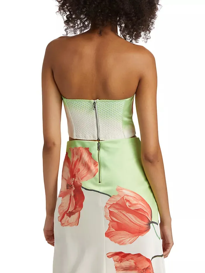 Alice   Olivia Ceresi Bandeau Top: Dream Life Sharp Green, Smocked