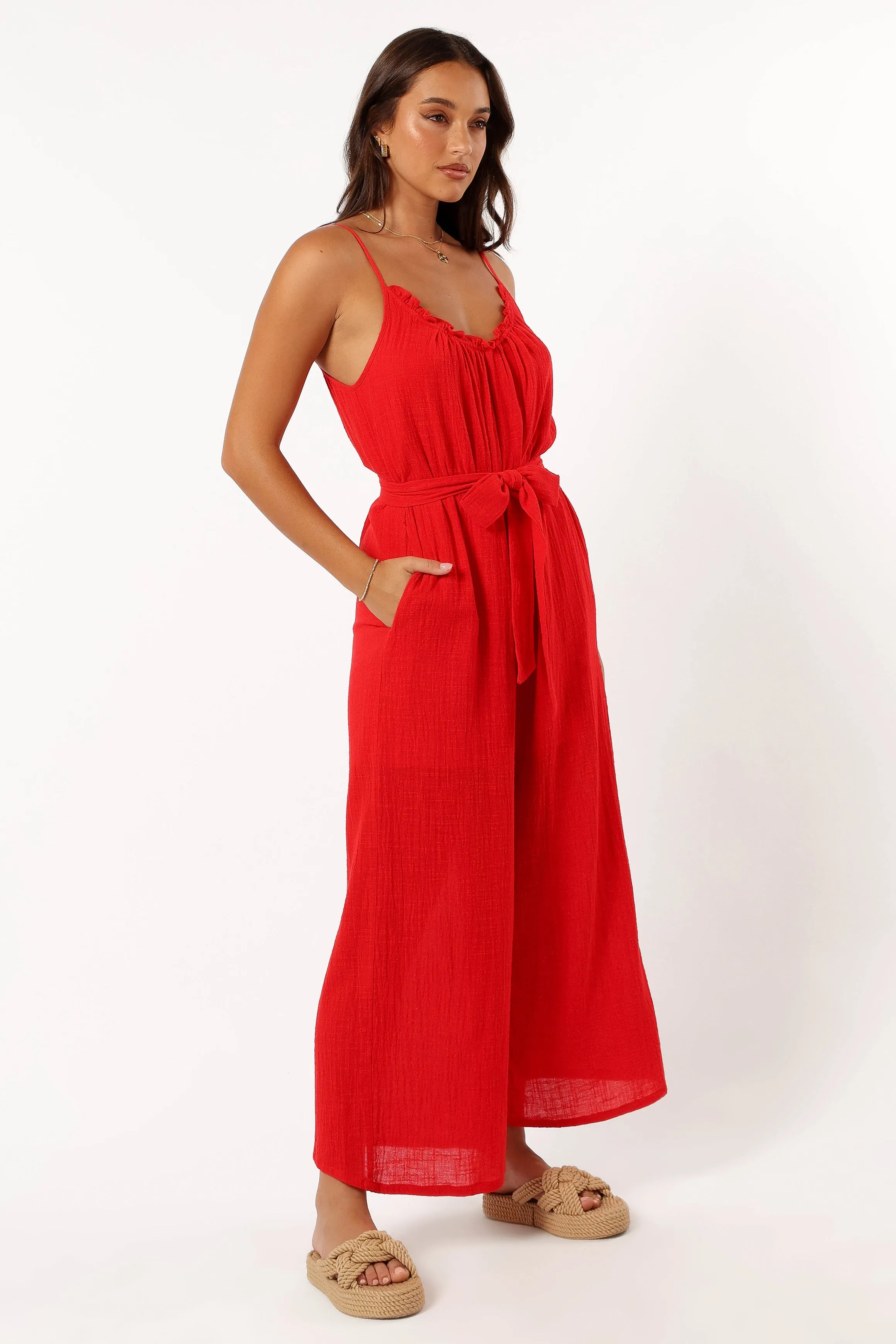 Alondra Jumpsuit - Red