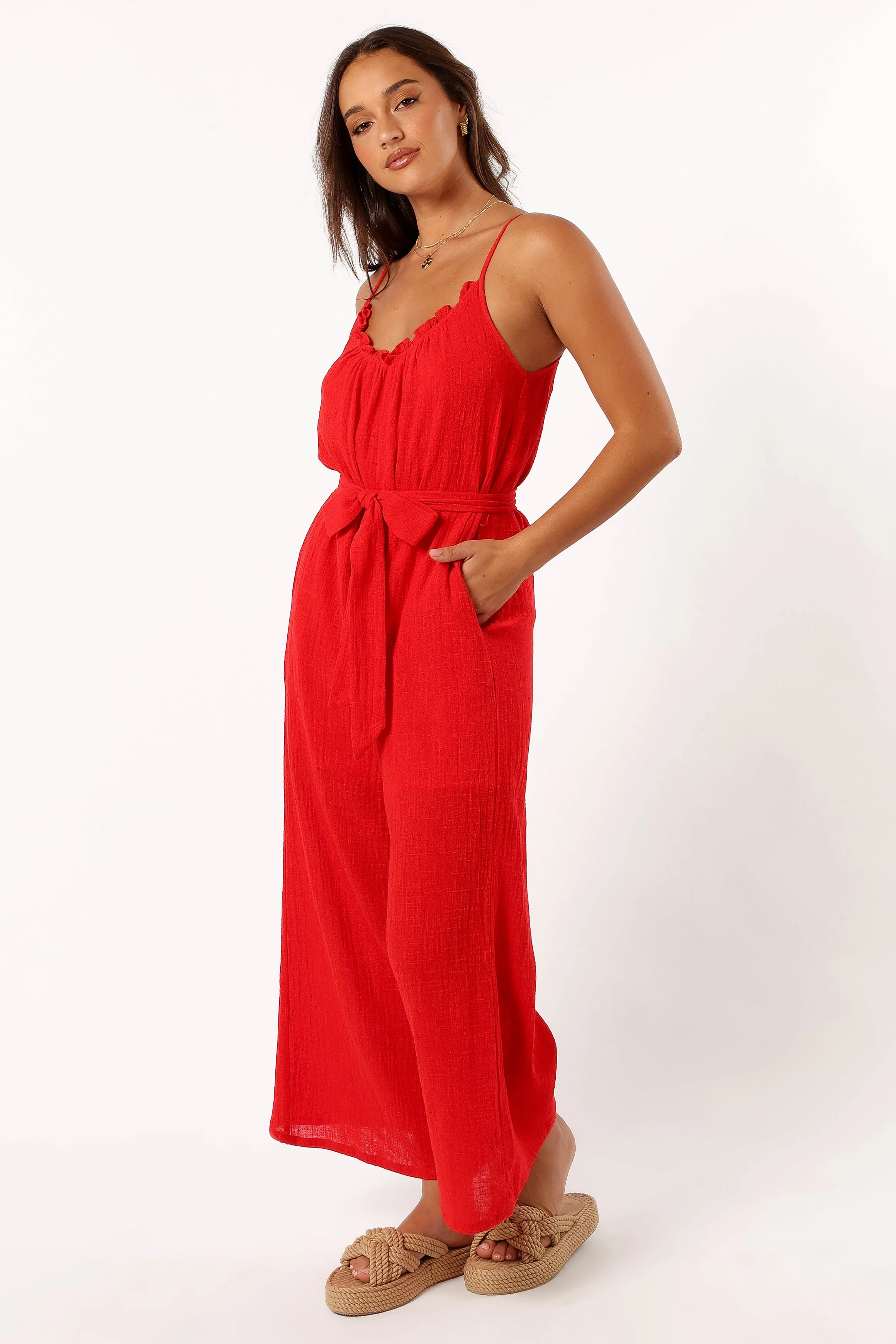 Alondra Jumpsuit - Red