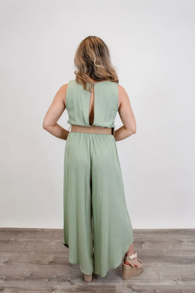 Aruba Nights Linen Jumpsuit