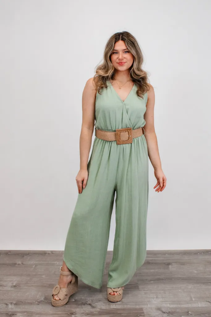 Aruba Nights Linen Jumpsuit