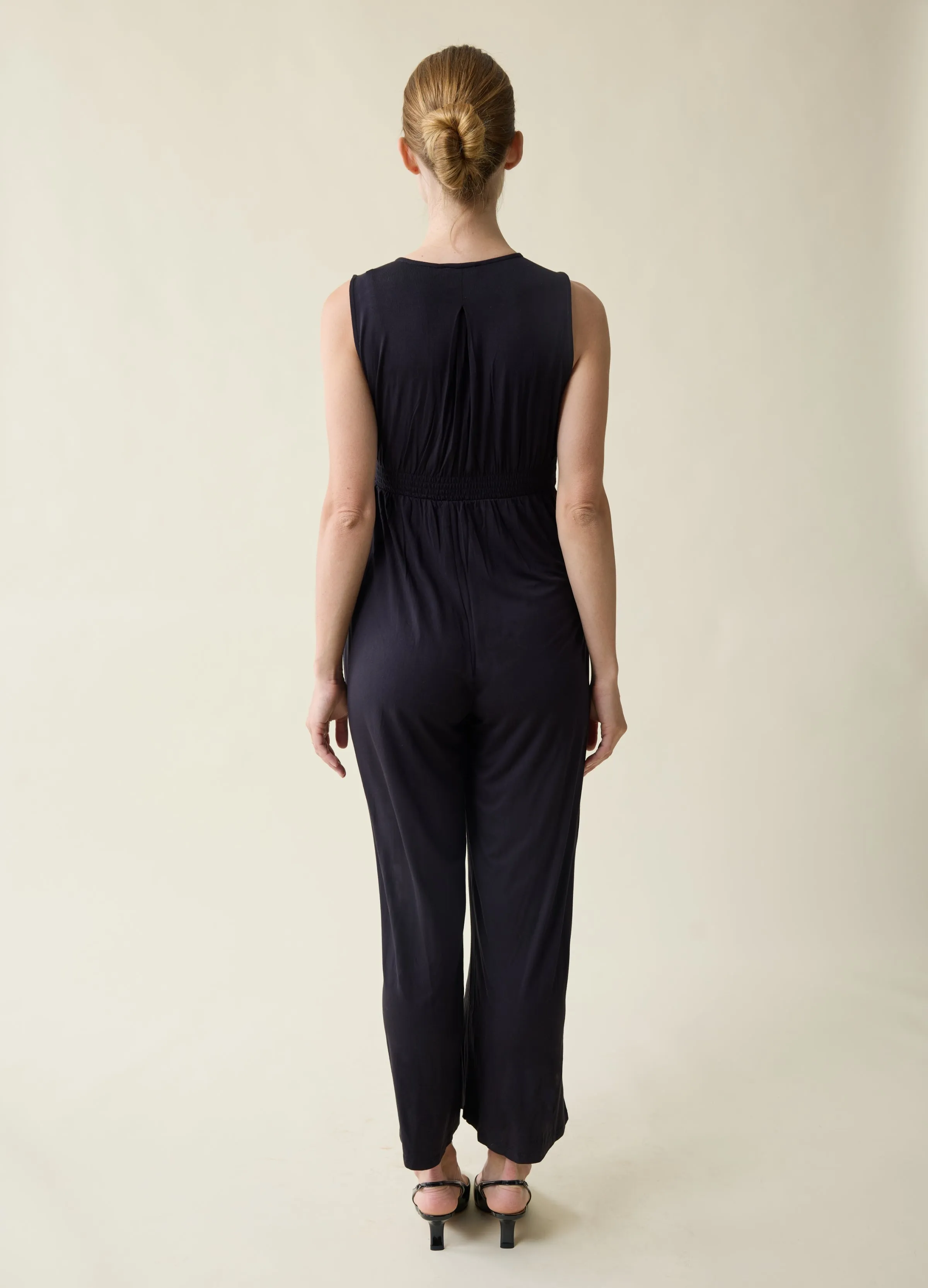 Black Maternity Jumpsuit