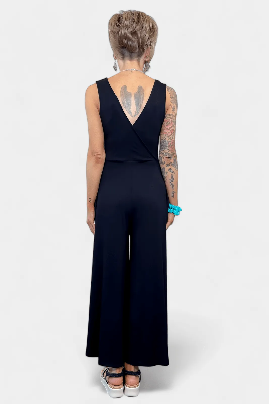 Black Sleeveless Jumpsuit