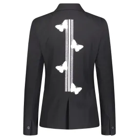 Butterflies Lines Blazer - Black