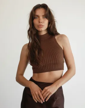 Cassie Tank Top (Brown)