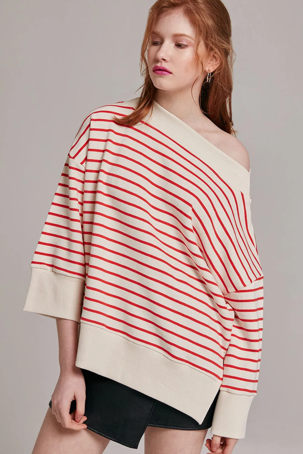 Clara Striped Off-the-Shoulder Top