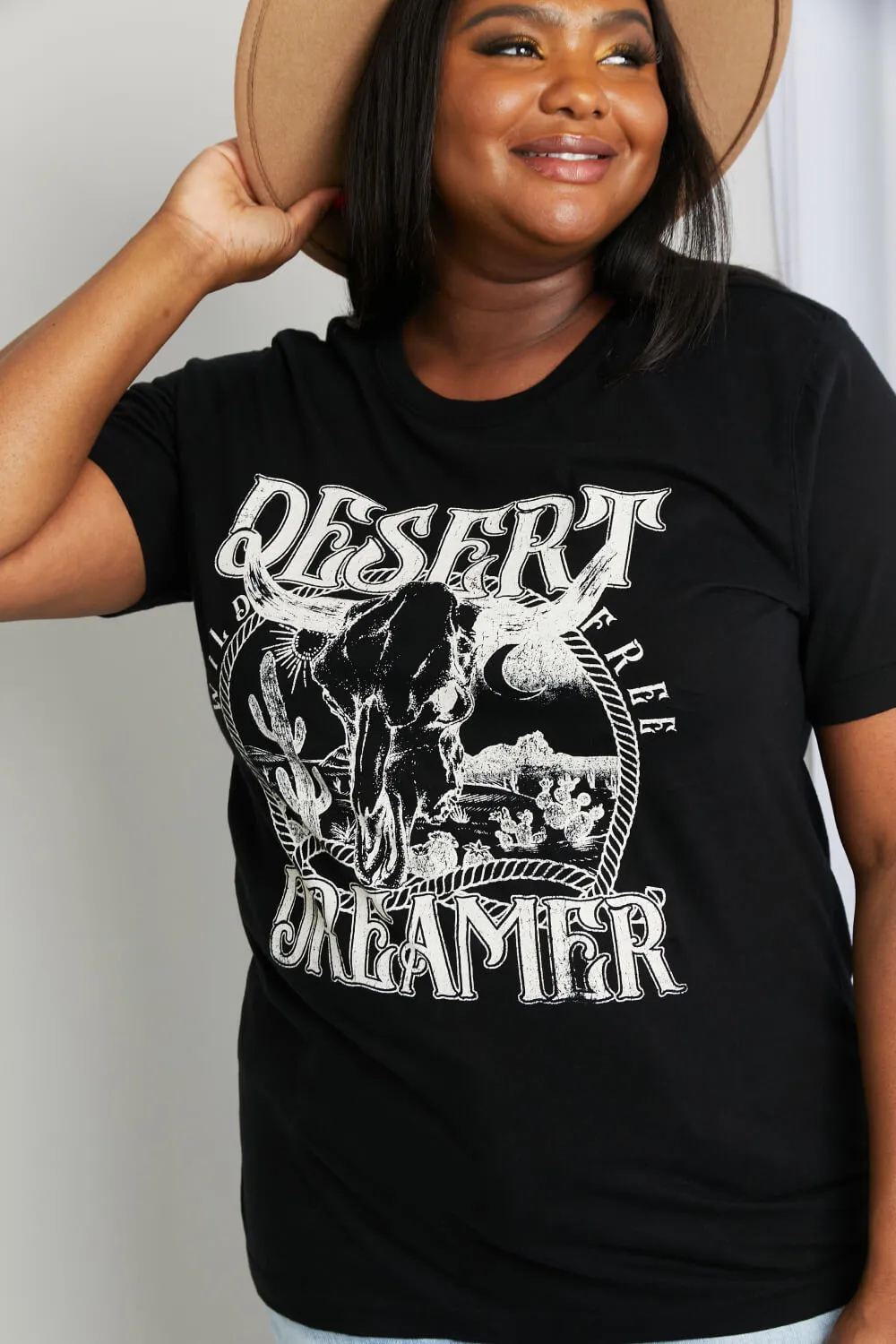 DESERT DREAMER Graphic Tee in Black