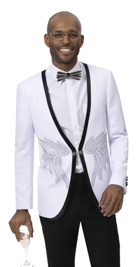 EJ Samuel White Blazer J172