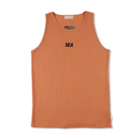 ES_WAFFLE TANK TOP / APRICOT