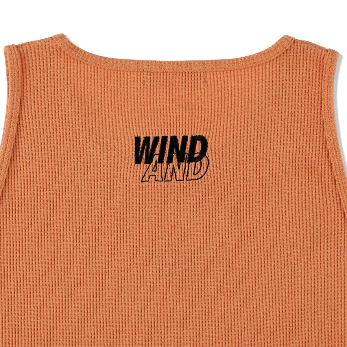 ES_WAFFLE TANK TOP / APRICOT