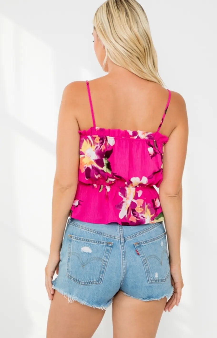 Floral Magenta Top