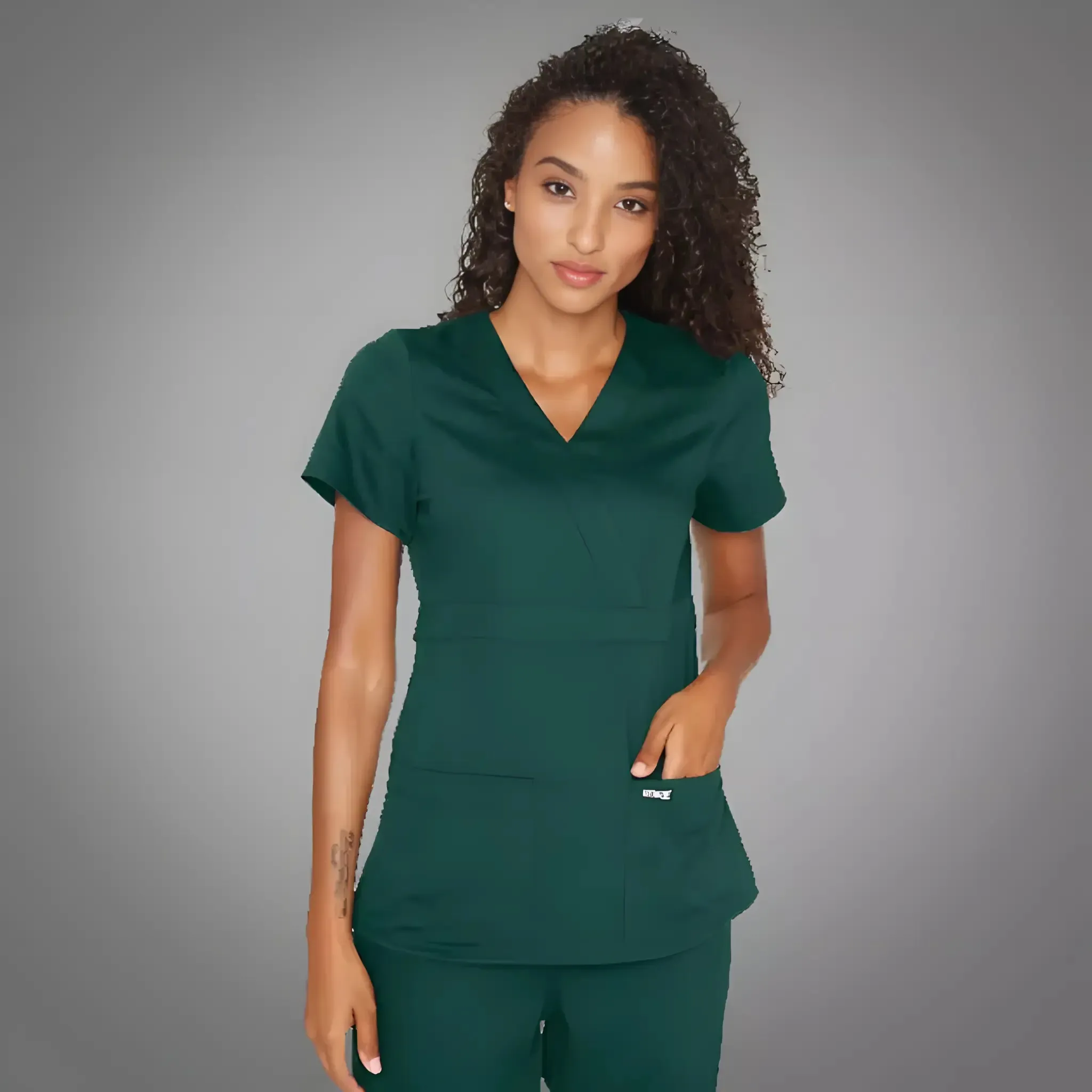 Grey's Anatomy Wrap Women's Top 4153