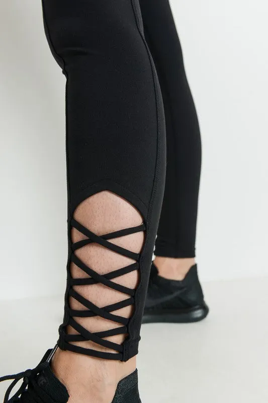 Highwaisted Cross Bottom Leggings