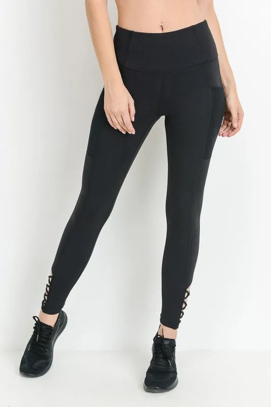 Highwaisted Cross Bottom Leggings