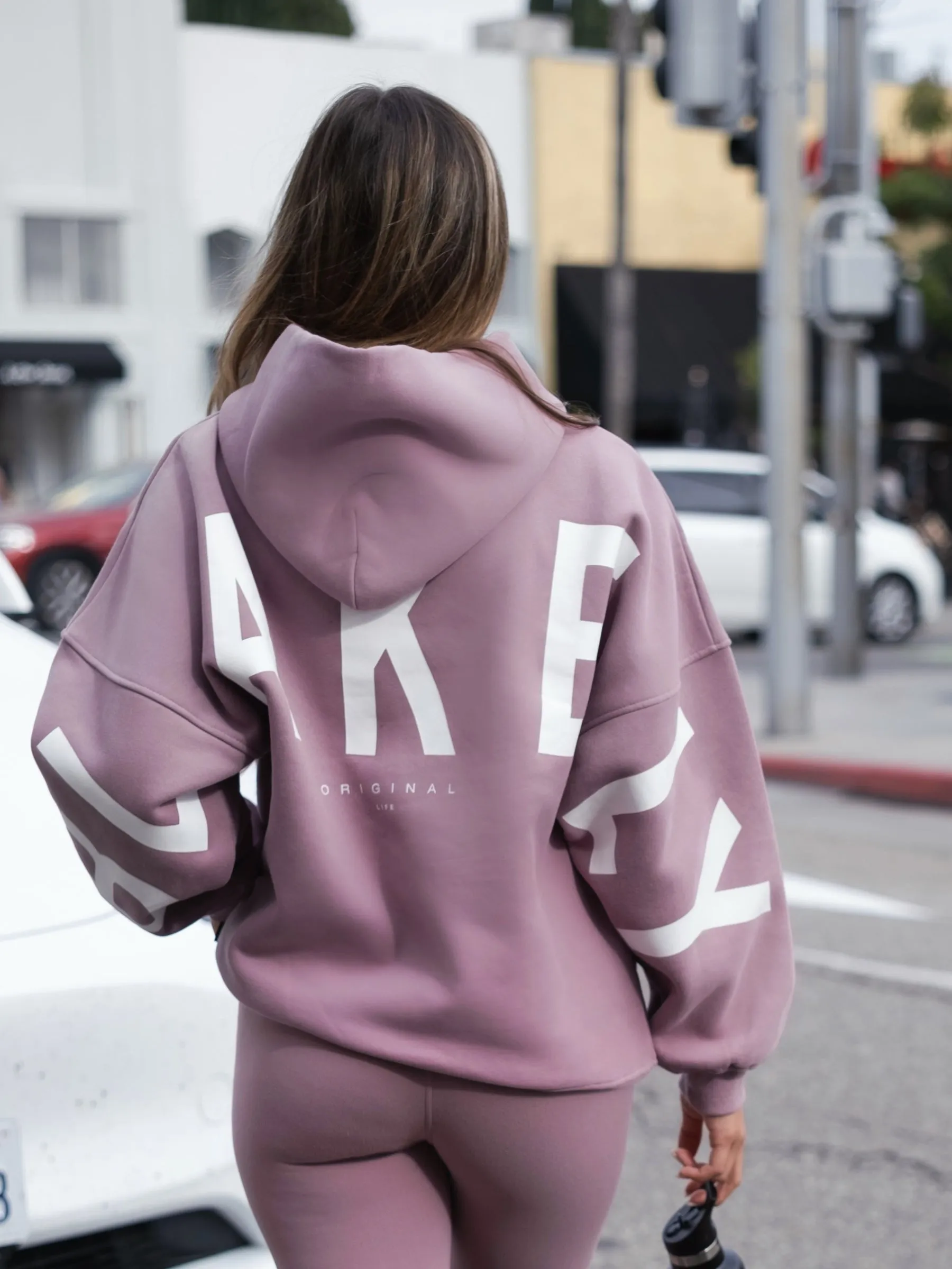 Isabel Oversized Hoodie - Dusty Pink