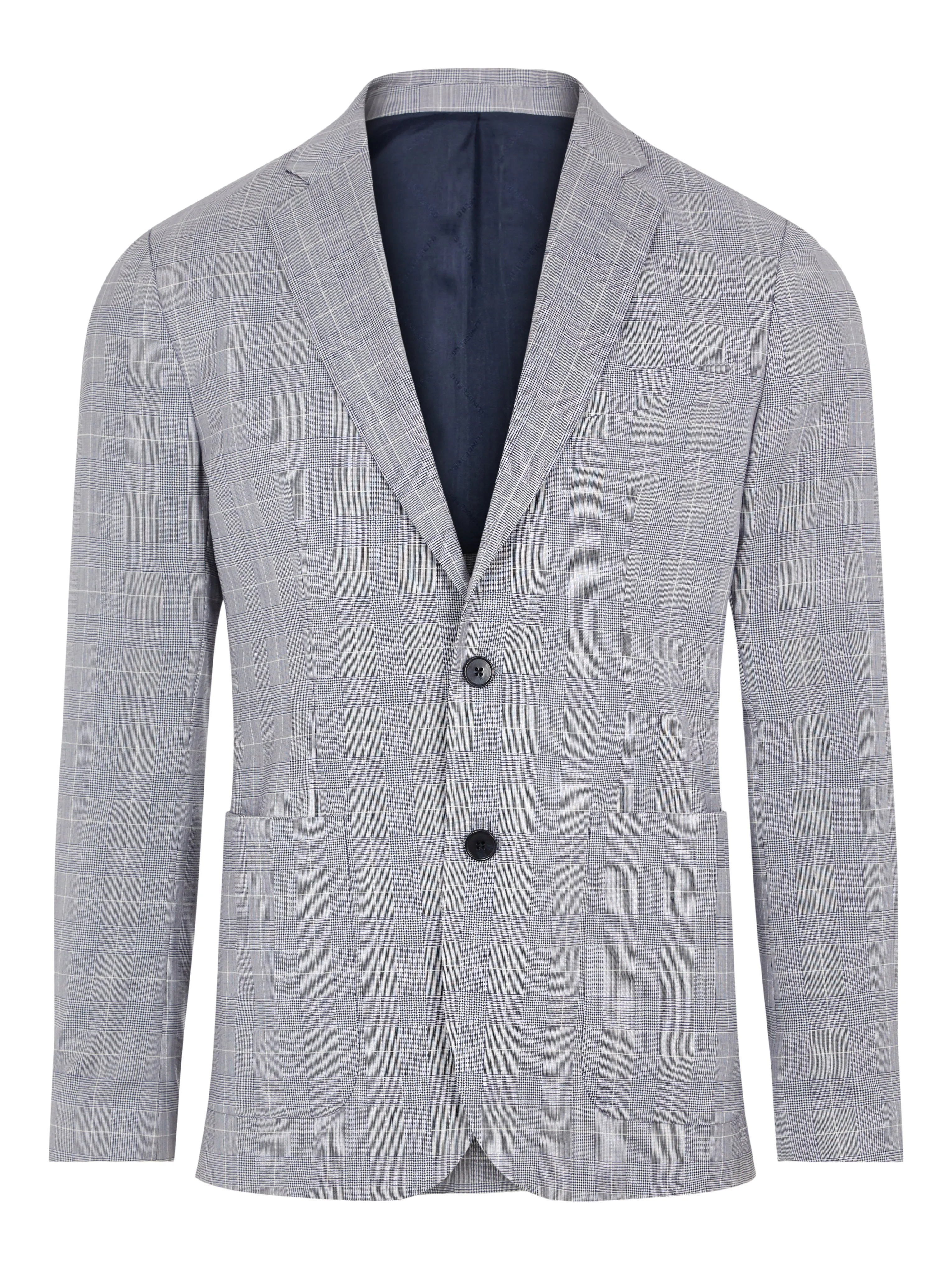 J.Lindeberg Mens Hopper PP UNC Voyager Wool Blazer - CLOUD WHITE