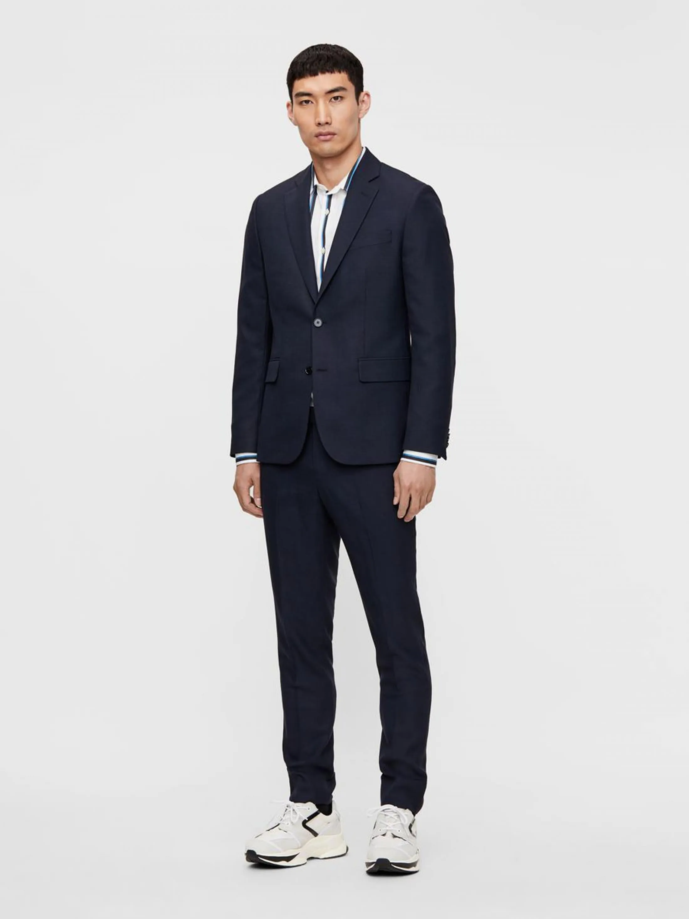 J.LindebergMens Hopper Soft Combat Blazer - MID BLUE