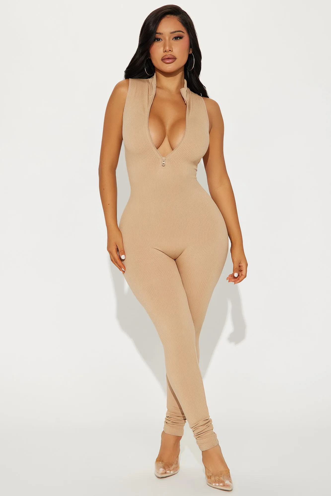 Johanna Seamless Jumpsuit - Taupe