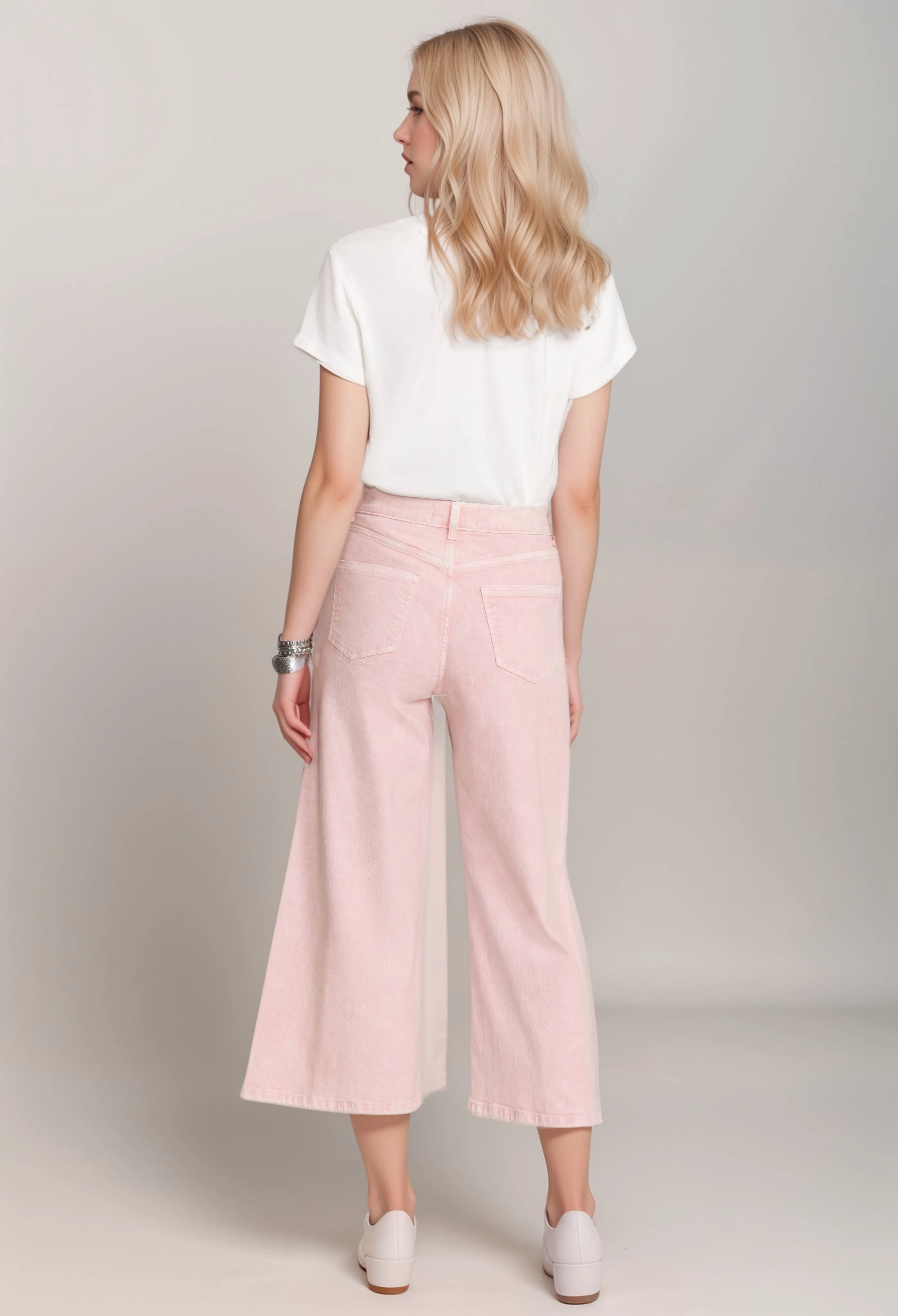 Johnny Was Sydney Cropped Wide Leg Jeans JW1091CN8