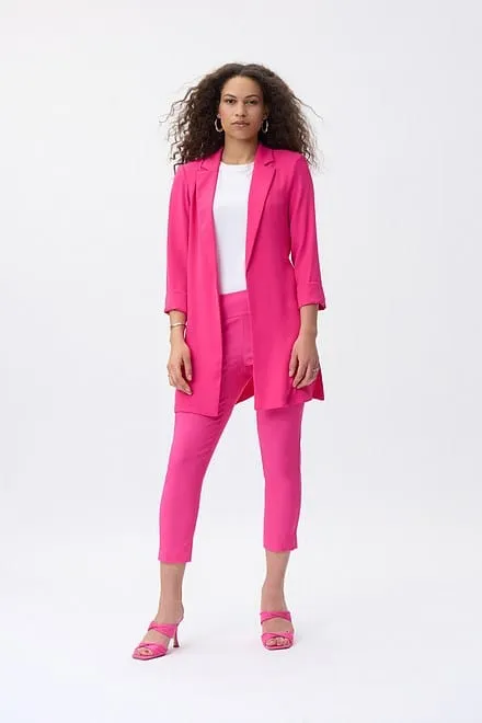 Joseph Ribkoff Raspberry Sorbet Classic Long Blazer-211361