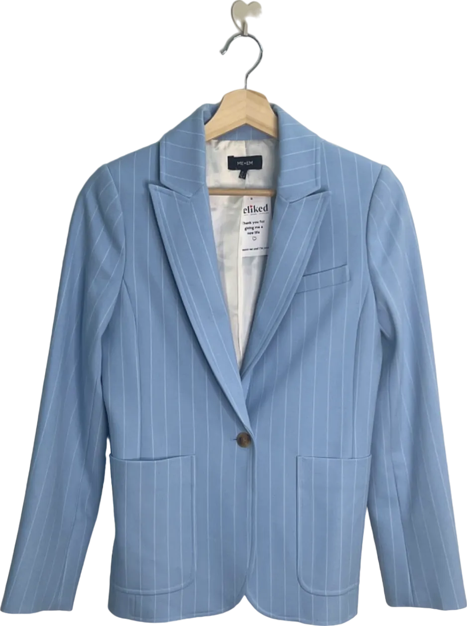 ME EM Blue Pinstripe Blazer UK 6