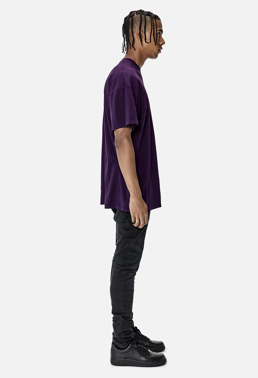 Mock Panel Tee / Purple