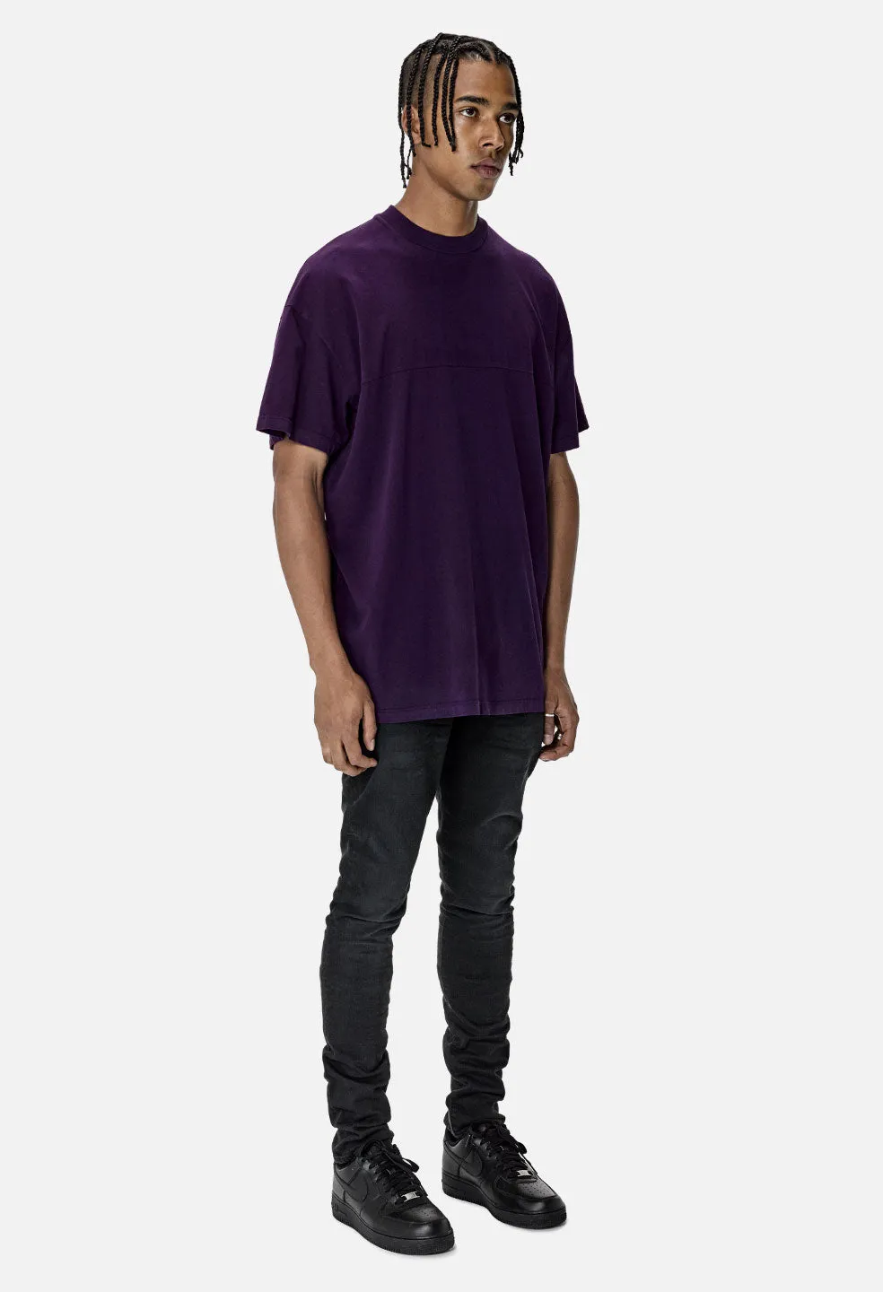 Mock Panel Tee / Purple