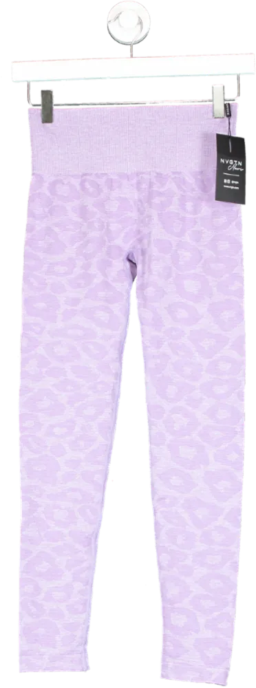 NVGTN Navi Purple Camo Seamless Leggings UK S