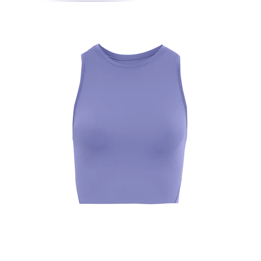 On Running Movement Crop (Womens) - Blueberry/Feather