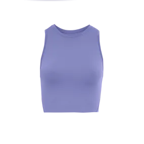 On Running Movement Crop (Womens) - Blueberry/Feather