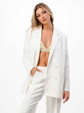 Oversized Celine Blazer | White