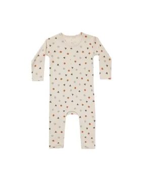 Quincy Mae - Geo Ribbed Baby Jumpsuit