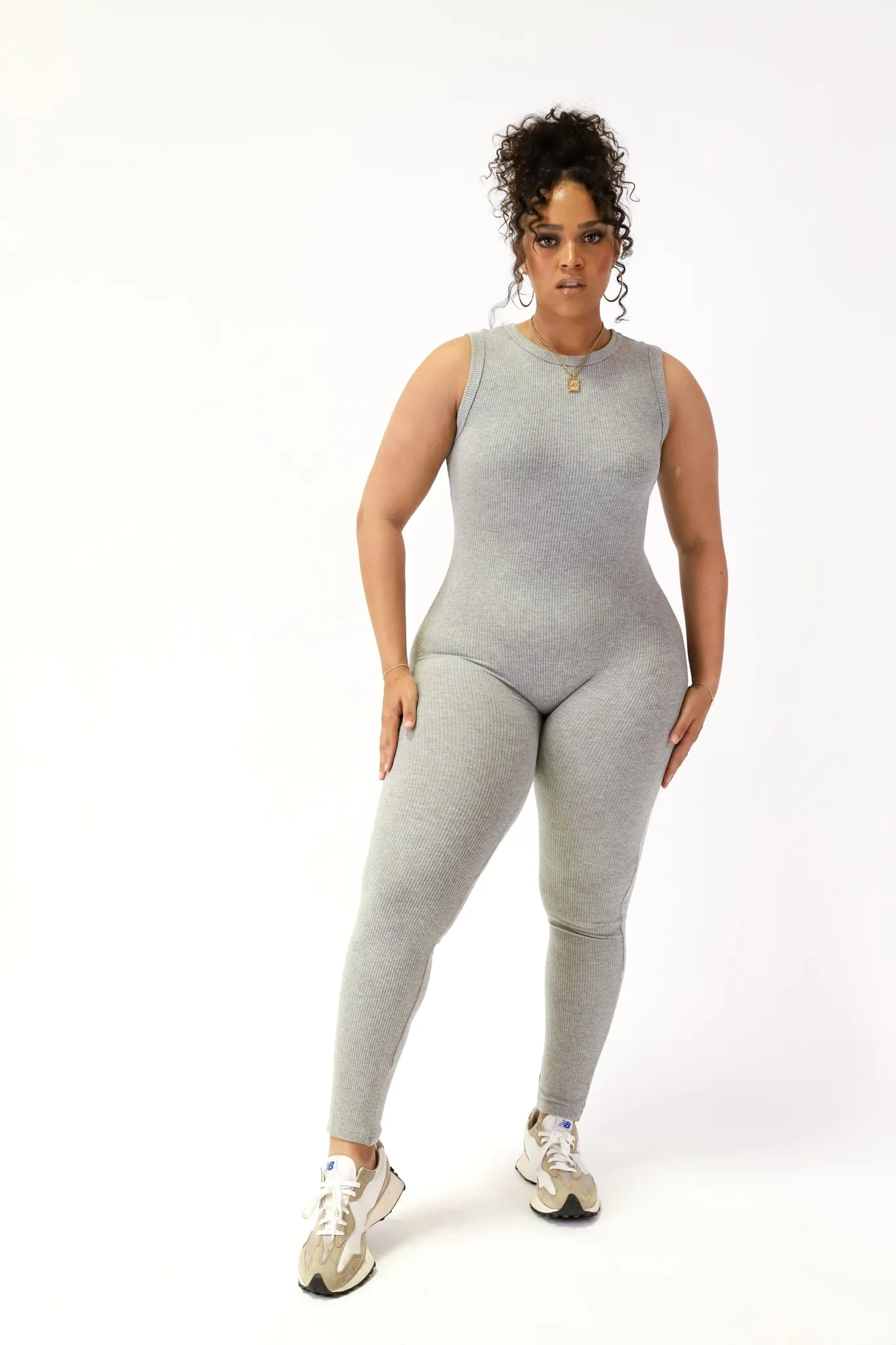 Ready To Chill Jumpsuit Grey