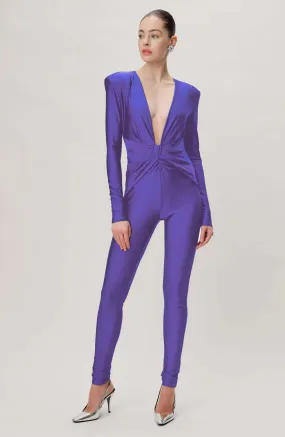 Ronny Kobo Rhodes Womens Elegant Jumpsuit in Violet Color