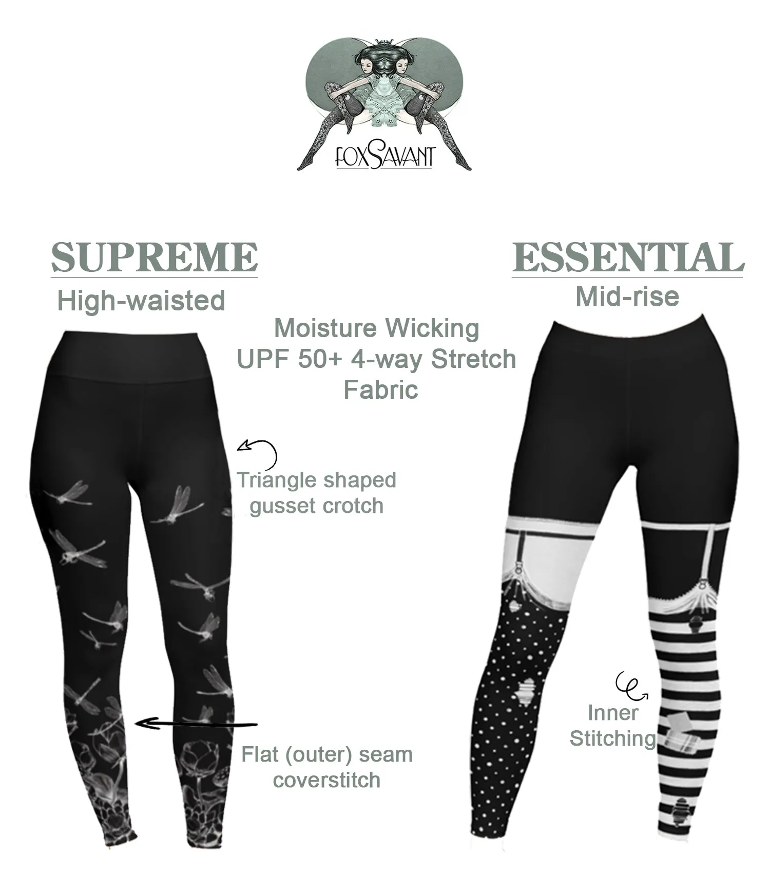 SAMPLE SALE - PLUS Burlesque Leggings by fox savant