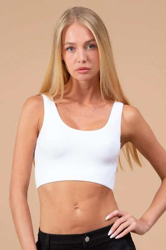 Seemless Double Layer Crop Tank Top