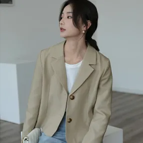 Short Single-Breasted Blazer