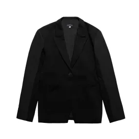 Sunday Off Club Synthetic Fabric Sleeves Blazer Black