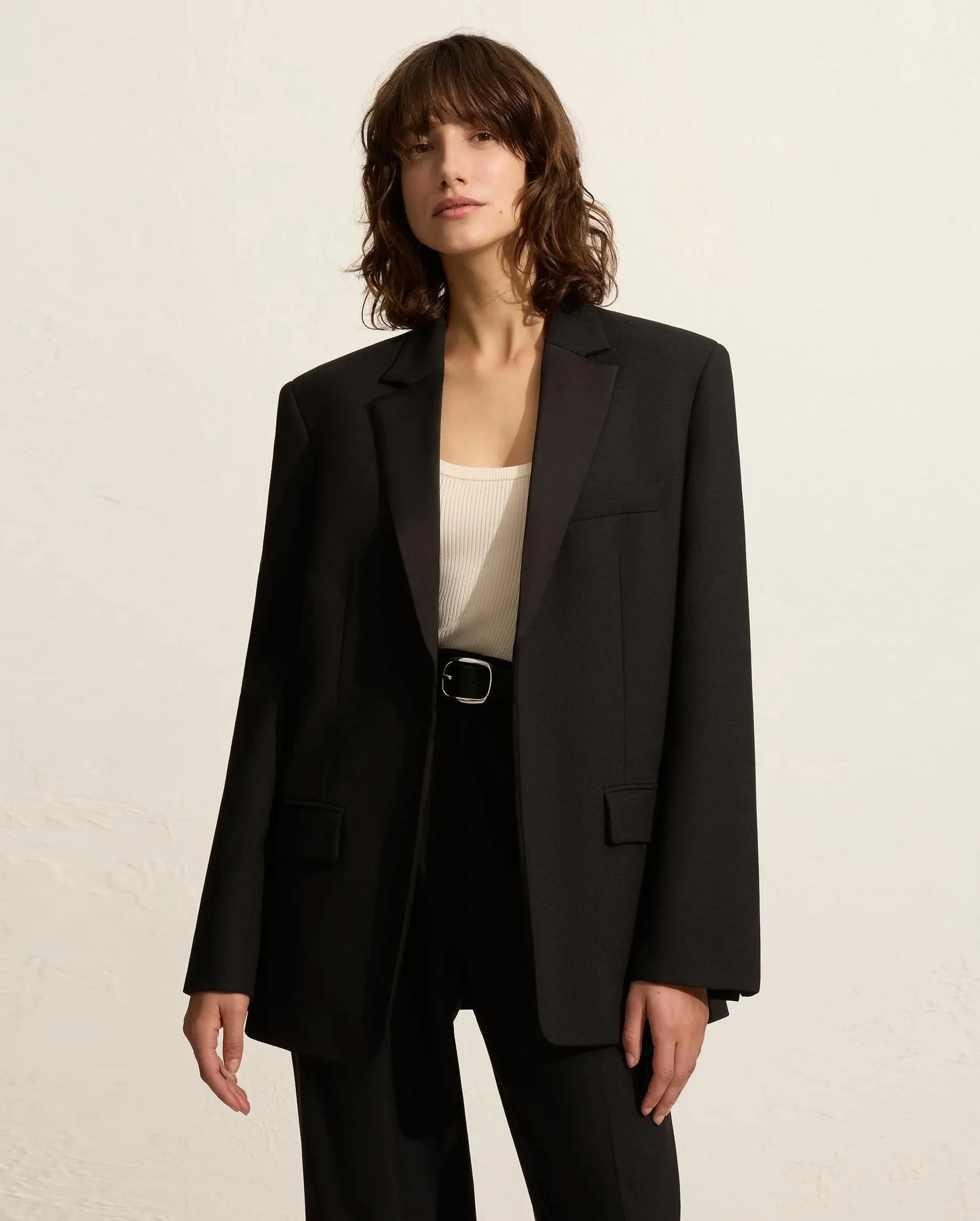 TUXEDO BLAZER / BLACK