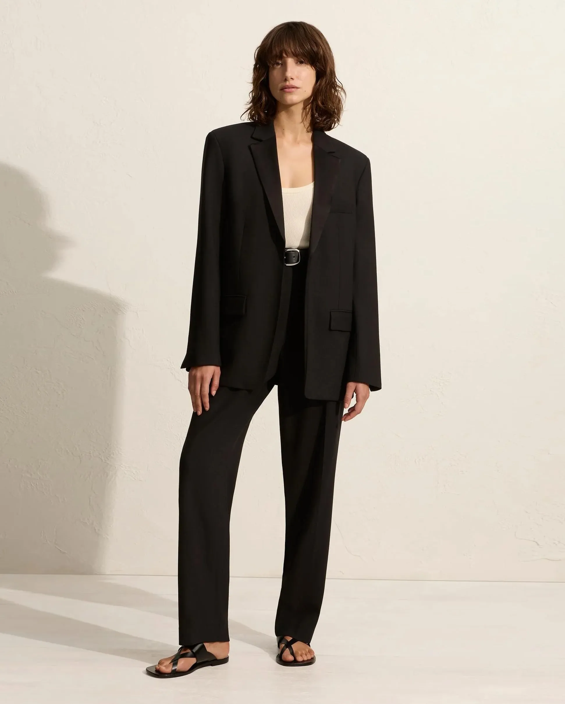 TUXEDO BLAZER / BLACK