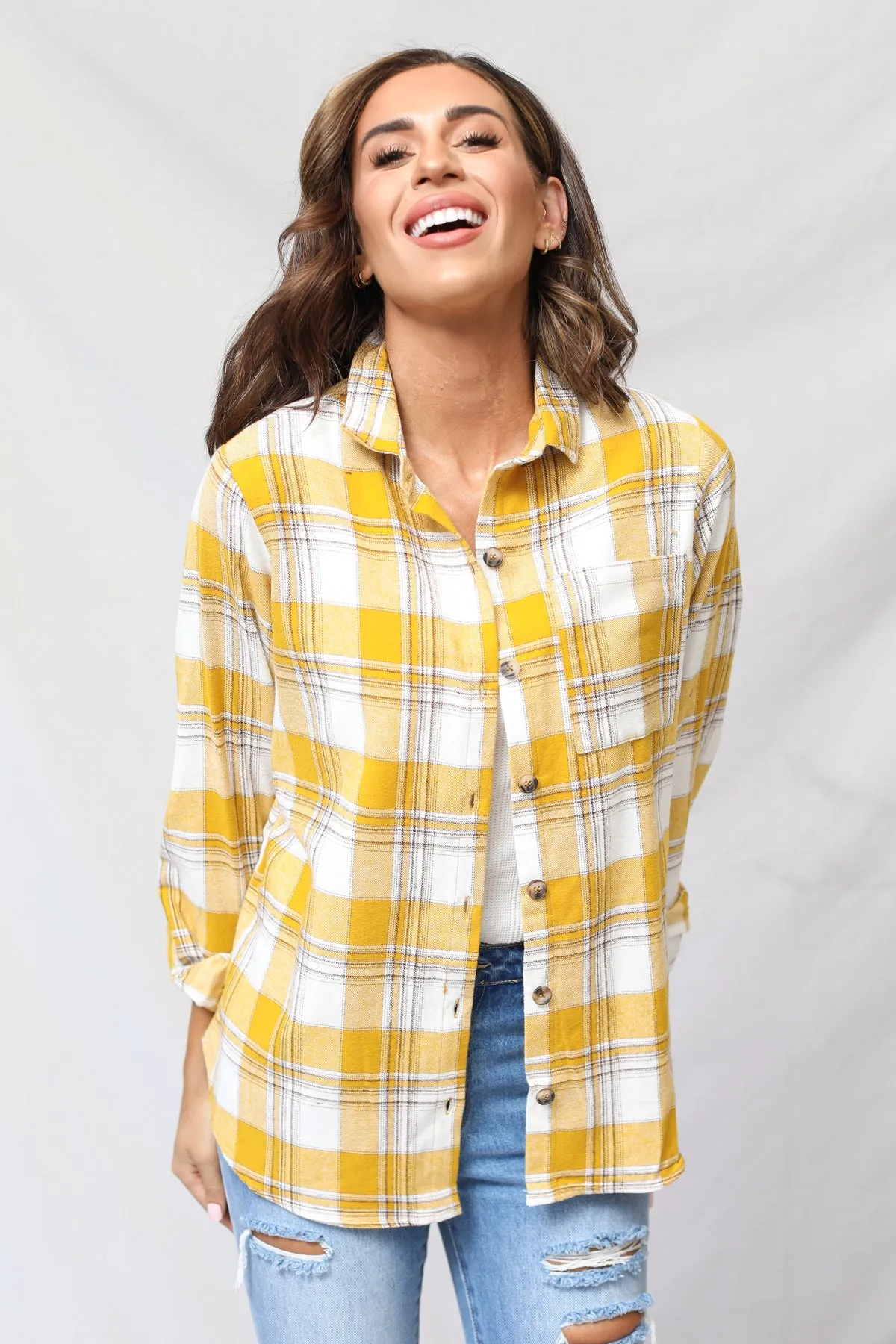 Waldorf Oversized Plaid Top