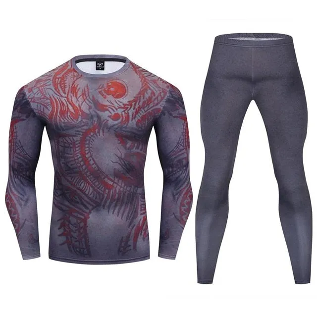 Warrior Compression 'D|R|A|X' Premium Long Sleeve Rashguard Set