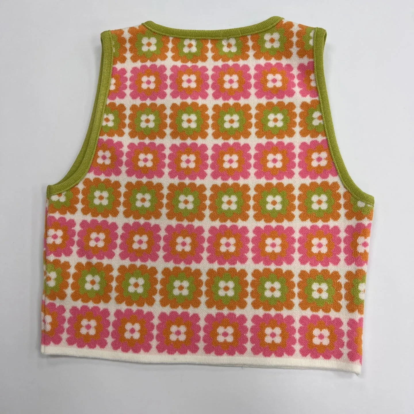 Women's Knitted Floral Tank Top